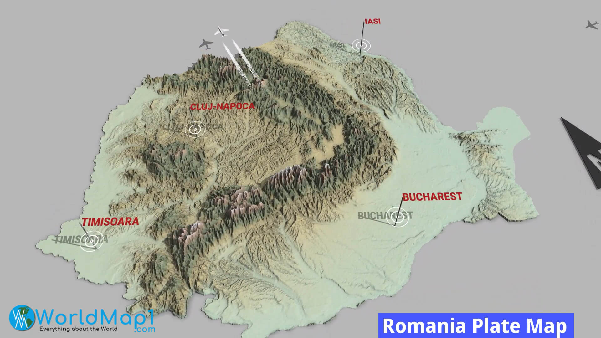 Romanya Plaka Haritası